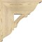 Ekena Millwork Legacy Traditional Rough Sawn Bracket w/ Offset Brace, Douglas Fir, 8"W x 18"D x 18"H BKT0806X18X18LEC01RDF - alternate 2